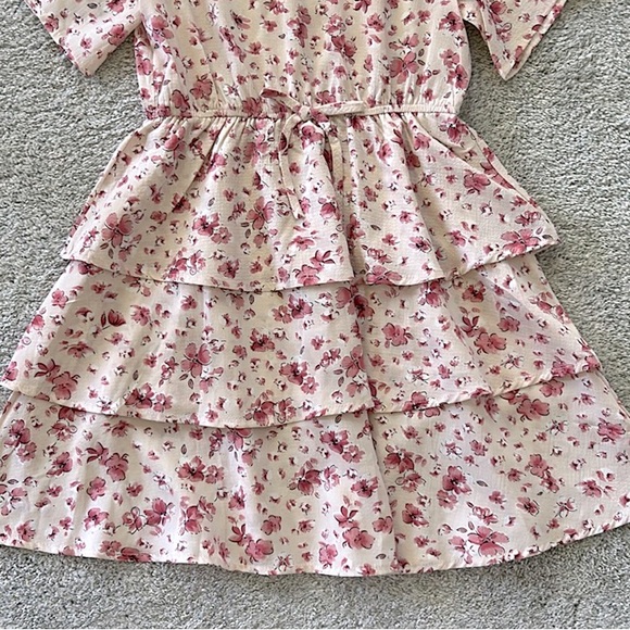 Hayden Girls Floral Pink Dress - Picture 4 of 8